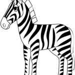 Ausmalbild: Zebra  Ausmalbilder Kostenlos Zum Ausdrucken