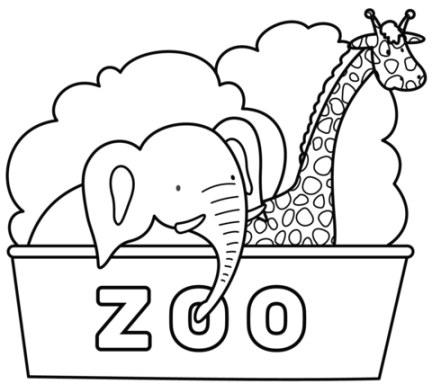 Ausmalbild: Zoo  Ausmalbilder kostenlos zum ausdrucken