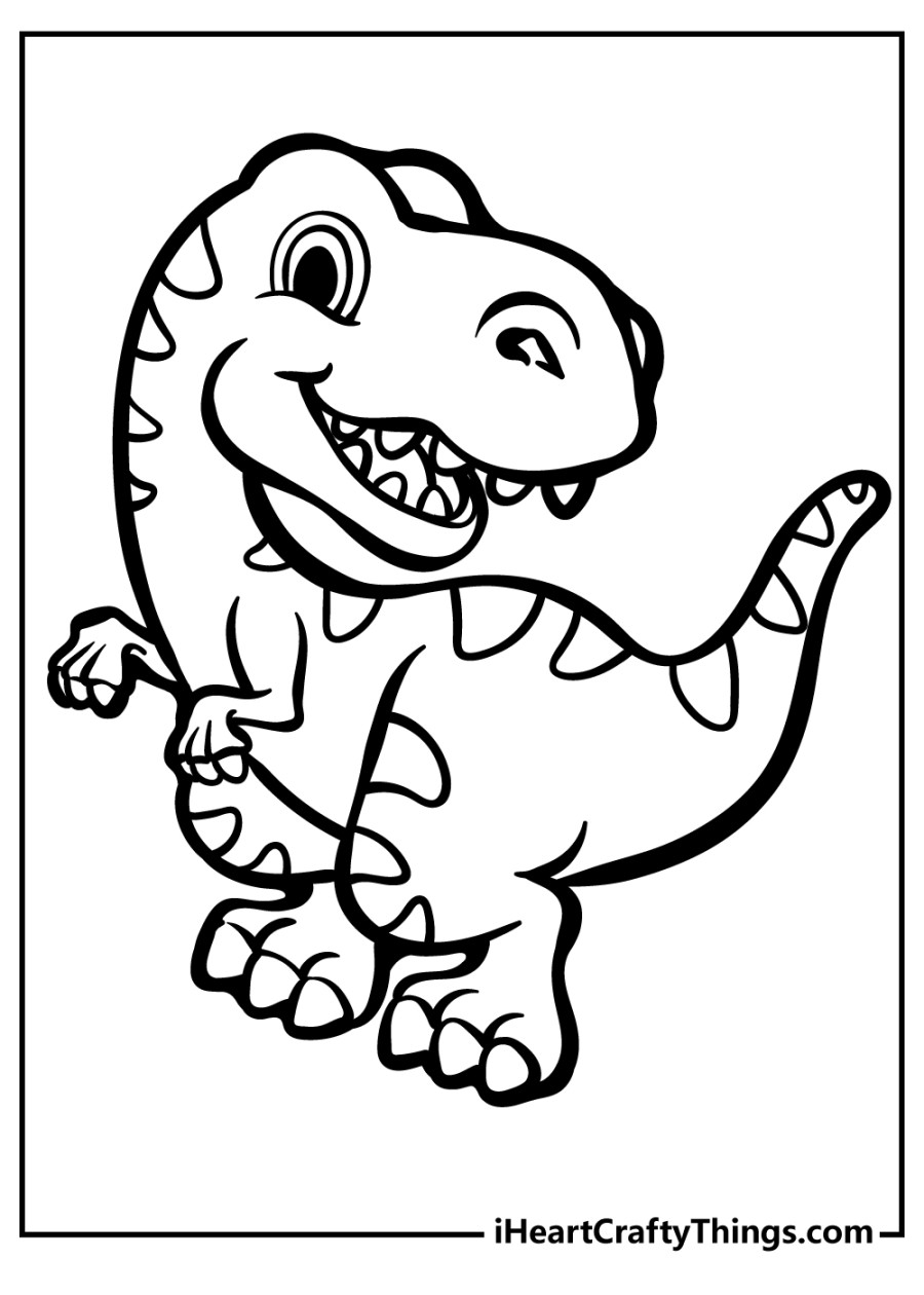 Baby Dinosaur Coloring Pages (% Free Printables)