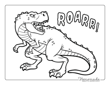 Best Dinosaur Coloring Pages for Kids & Adults