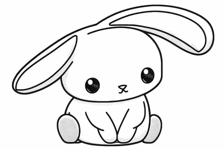 Bunny Coloring Pages -  New Rabbit Coloring Sheets