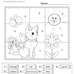 Cat Color By Number Worksheet – Free Printable, Digital, & PDF