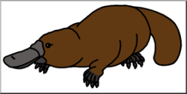 Clip Art: Platypus color I abcteach