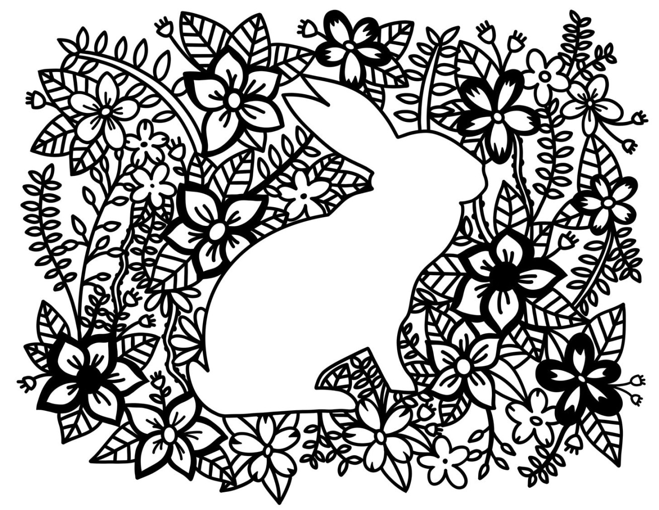 Coloring Pages  Rabbit  Free Download – Ta Muchly