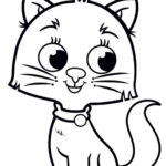 Cute Kitty Coloring Pages  Skip To My Lou