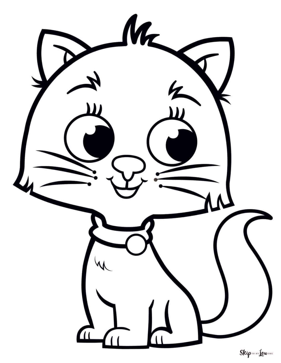 Cute Kitty Coloring Pages  Skip To My Lou