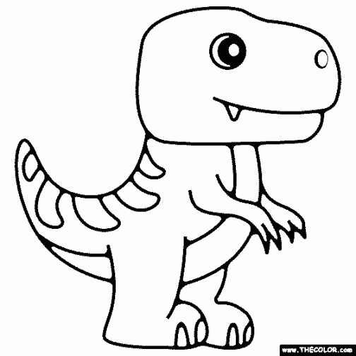 Dinosaur Online Coloring Pages