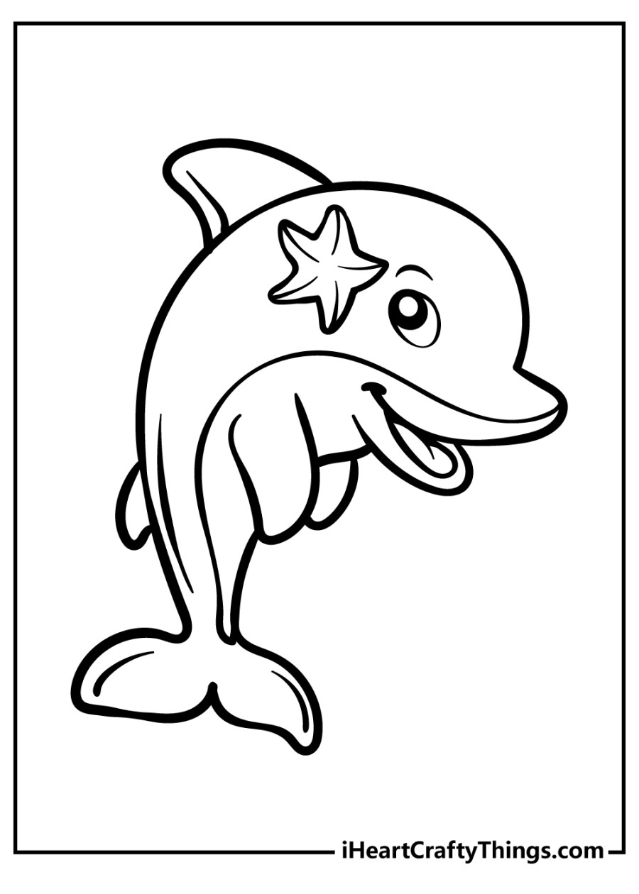 Dolphin Coloring Pages (% Free Printables)