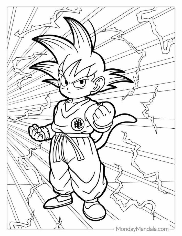 Dragon Ball Z Coloring Pages (Free PDF Printables)