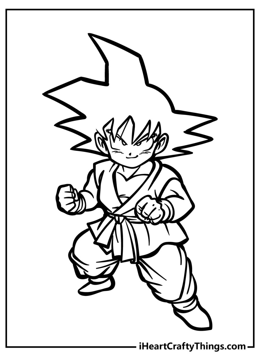 Dragon Ball Z Coloring Pages (% Free Printables)