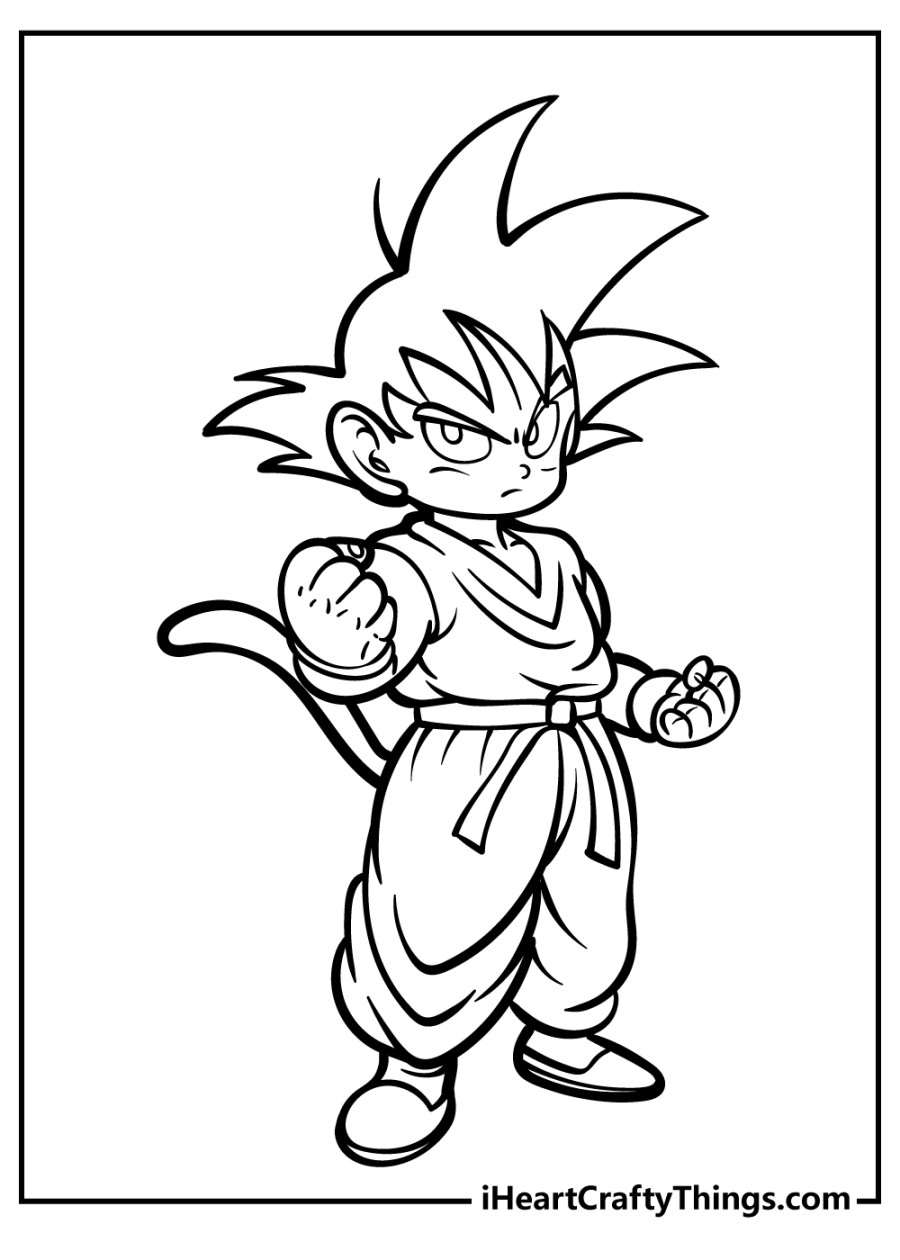 Dragon Ball Z Coloring Pages (% Free Printables)