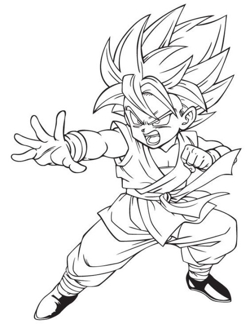 Dragon Ball Z Coloring Pages Vegeta - AZ Coloring Pages  Super