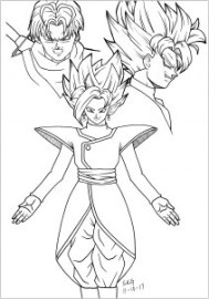 Dragon Ball Z - Free printable Coloring pages for kids