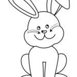 Easter Bunny Coloring Page  Free Printable Coloring Pages