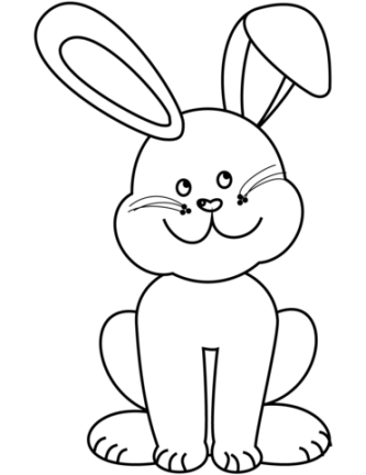 Easter Bunny coloring page  Free Printable Coloring Pages