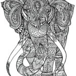 Elephant Patterns – Elephants Adult Coloring Pages