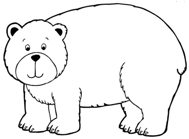 free-animals-bear -printable-coloring-pages-for-preschool  Bear