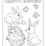 Free Printable Easter Bunny Coloring Pages For Kids & Adults