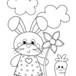 Free Printable Easter Egg Coloring Pages  Bunny Coloring Pages