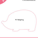 Free Printable Hedgehog Template • The Sakura Tree PRINTABLES