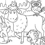 Free Printable Moose Coloring Pages  Skip To My Lou