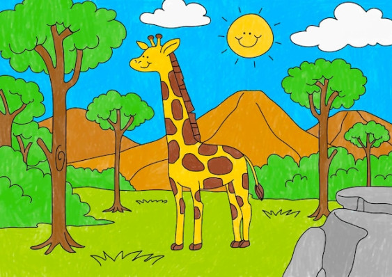 Giraffe Coloring Images - Free Download on Freepik