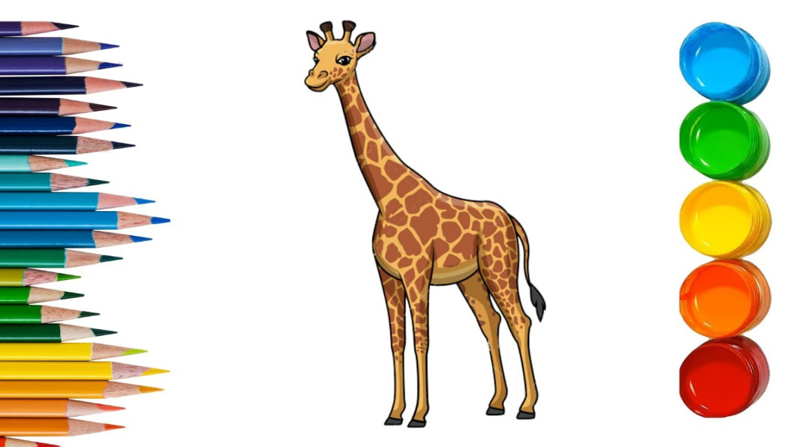 Giraffe coloring pages  colouring animals page  Animals Colour pages for  kids