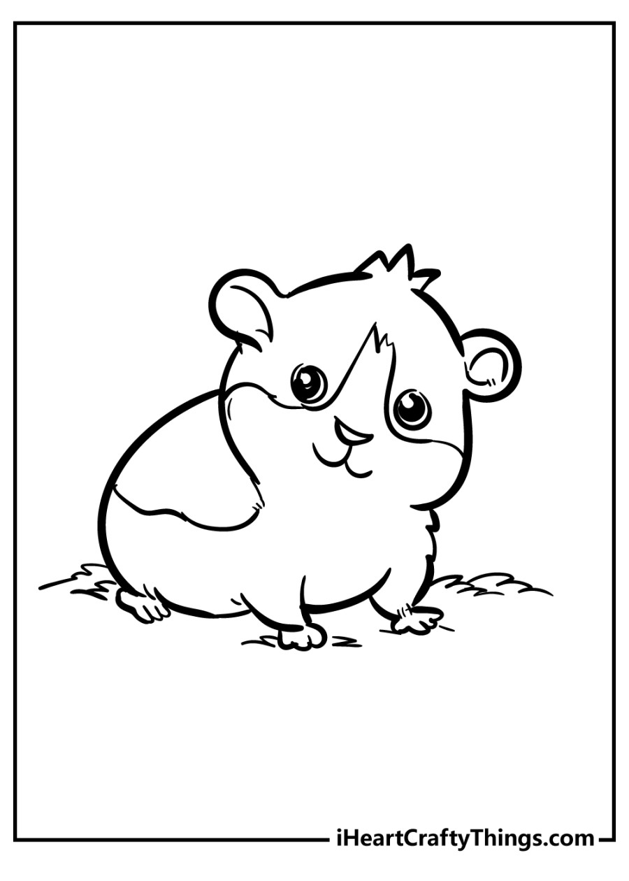 Hamster Coloring Pages (% Free Printables)