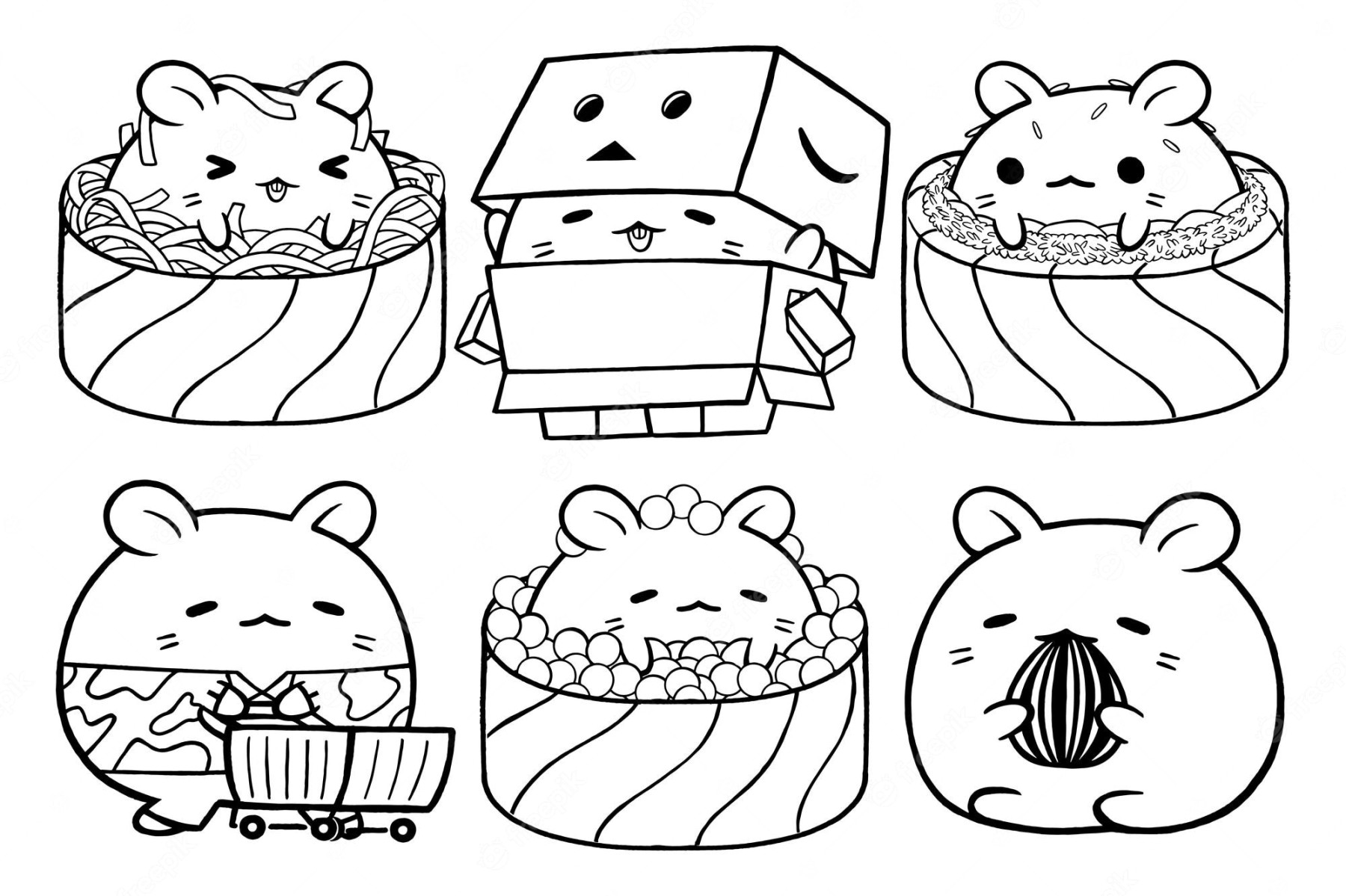 Hamster coloring Vectors & Illustrations for Free Download  Freepik