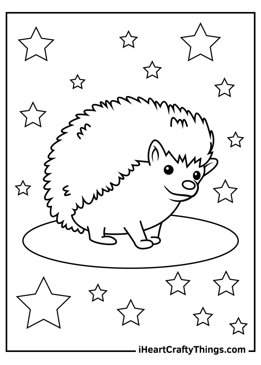 Hedgehog Coloring Pages (% Free Printables)