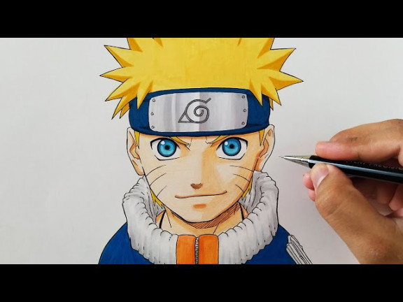 HOW TO DRAW NARUTO UZUMAKI - Step by step Tutorial - YouTube