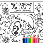 I Spy Ocean Animals Coloring Page Printable Download – Etsy Canada