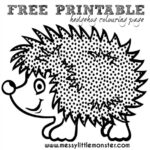 Leaf Hedgehog Craft And Template – Messy Little Monster