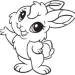 Learning Friends Rabbit Coloring Printable