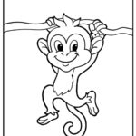 Monkey Coloring Pages (% Free Printables)