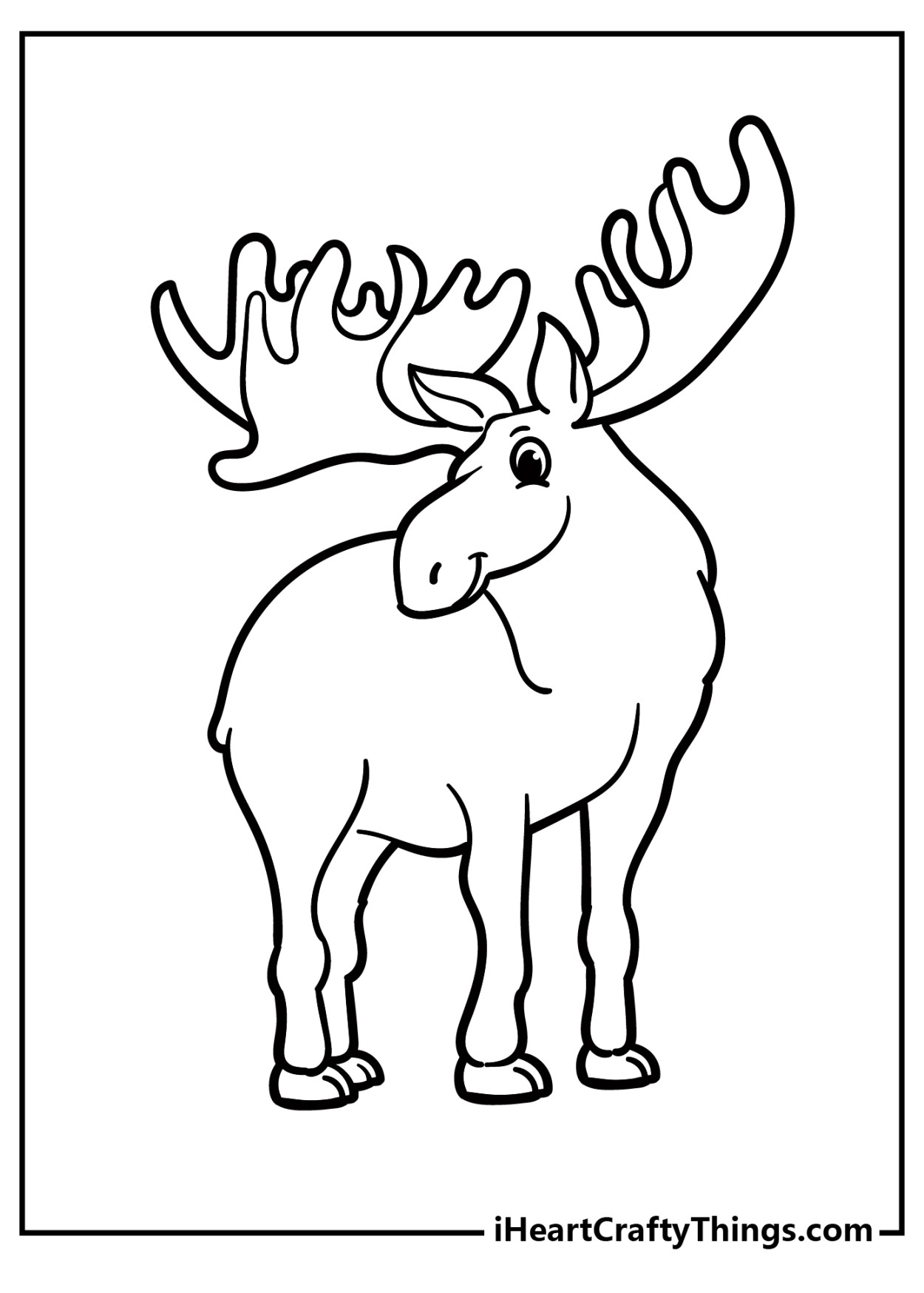 Moose Coloring Pages (% Free Printables)