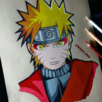 My Drawing Of Naruto In Sage Mode – Color Pencils  Cartoon Amino