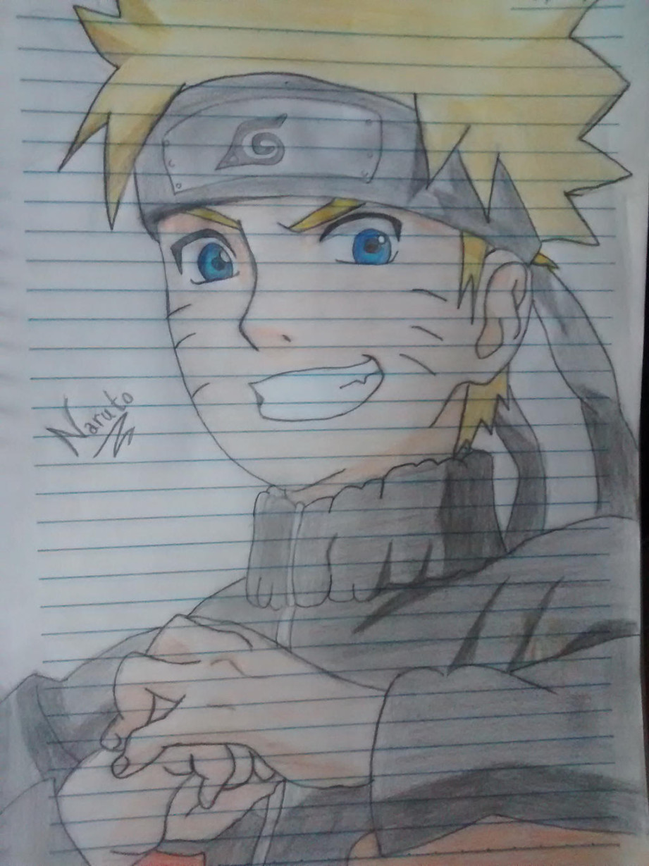 Naruto drawing colored by RicardoPaulo on DeviantArt