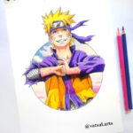 Naruto’s Colour Drawing  Colorful Drawings, Cartoon Character