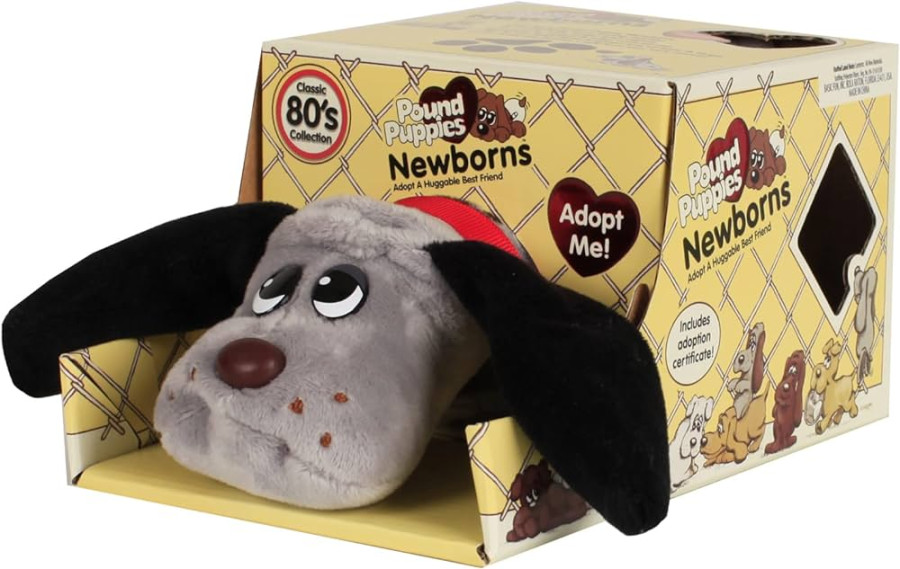 Pound Puppies  Dogs Trust Charity Newborns, Grey with Dark