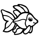 Premium Vector  Kids Coloring Pages, Fish Coloring Page, Eps File