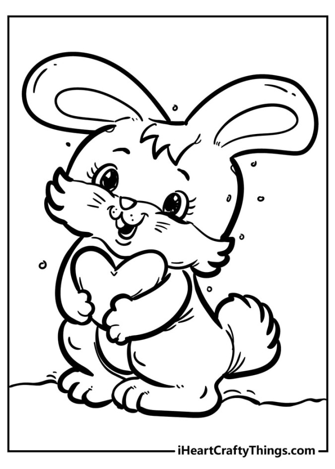 Rabbit Coloring Pages (% Free Printables)