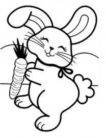 Rabbit - Free printable Coloring pages for kids