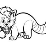 Red Panda Coloring Pages