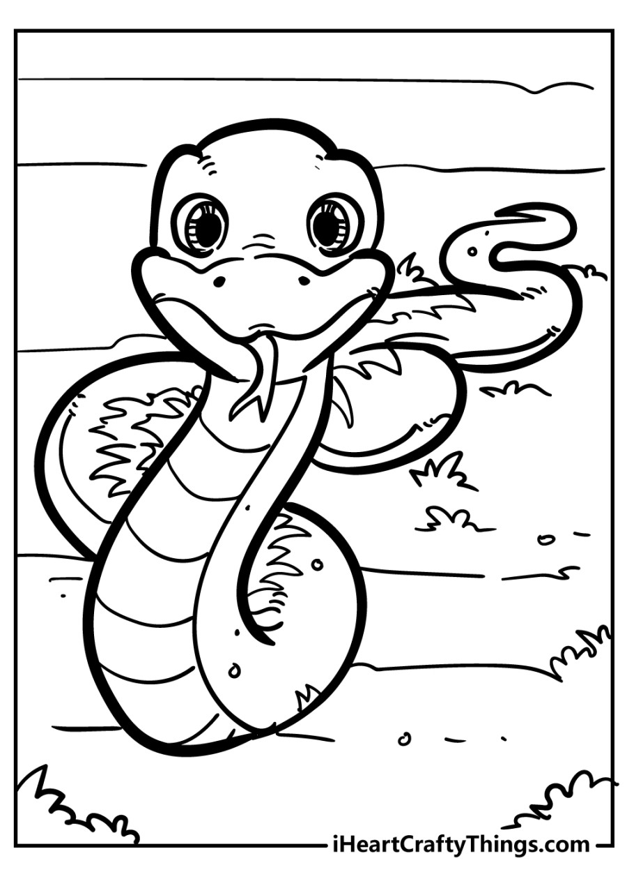 Snake Coloring Pages (% Free Printables)