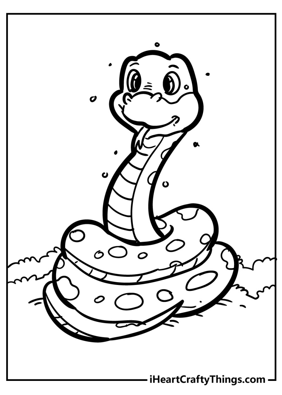 Snake Coloring Pages (% Free Printables)