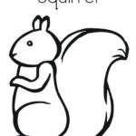 Squirrel Coloring Page – Twisty Noodle