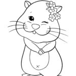 Top  Free Printable Hamster Coloring Pages Online