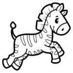 Zebra Coloring Page Vector Art, Icons, And Graphics For Free Download