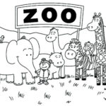 Zoo Animal Coloring Pages Easy  Zoo Coloring Pages, Zoo Animal